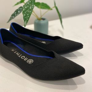 Rothy’s The Point flat, size 7, black